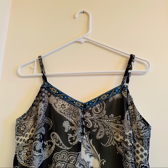 Xhilaration Ruffle Spaghetti Strap Mini Dress, L/G - Picture 4 of 5